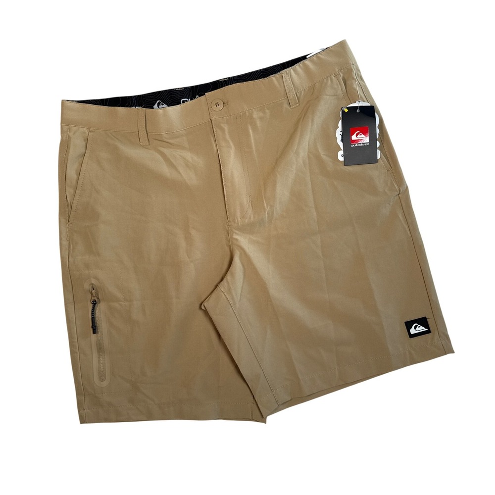 Quiksilver Union Amphibian Hybrid Shorts Mens 36 Tan Incense QSM15AM021 NWT